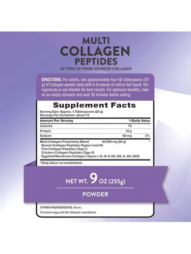 Multi Collagen Powder 20,000 mg (per serving)
