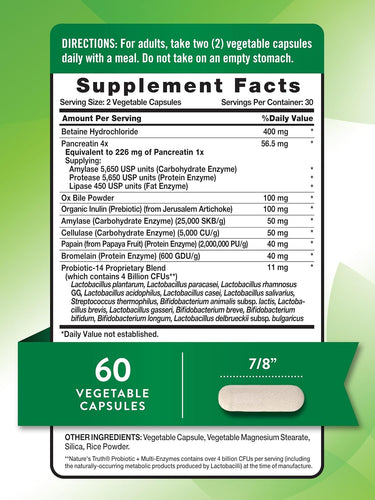 Probiotici con Multi-Enzimi, Prebiotici