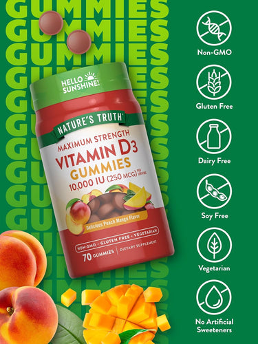 Vitamin D3 10,000 IU (250 mcg) | Max Strength