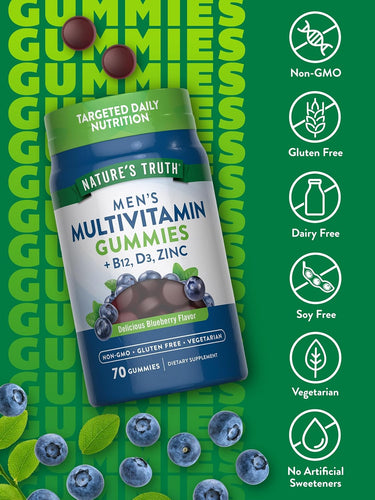 Multivitaminico per Uomini con B-12, D3, Zinco