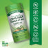 Longjack Tongkat Ali bottle with icons indicating non-GMO, gluten-free, dairy-free, soy-free, no artificial additives.