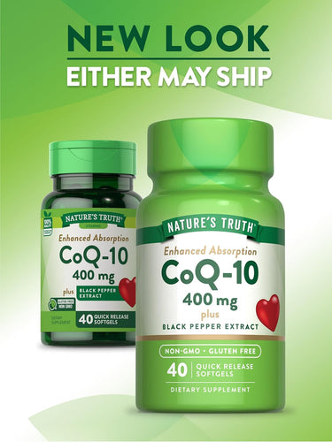 CoQ-10 400 mg avec Poivre Noir
