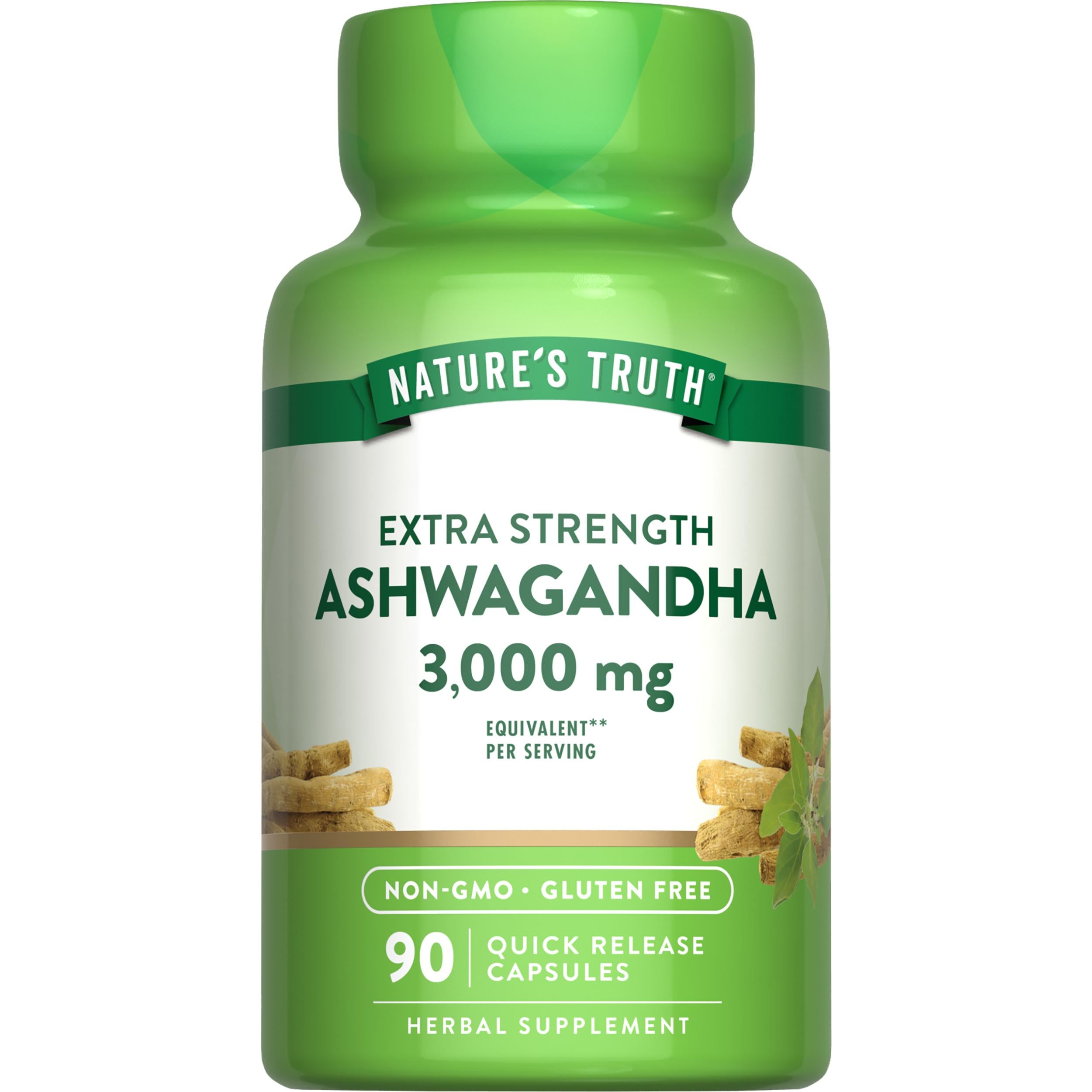 Ashwagandha 3000 mg | Extra Strength Capsules
