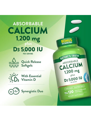 Calcium 1200 mg with Vitamin D3 5000 IU