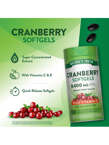 Canneberge avec Vitamine C | 8400mg