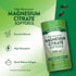 Product highlights graphic stating Essential Mineral, High Absorption* (*Compared to Magnesium Oxide), Quick Release Softgels.