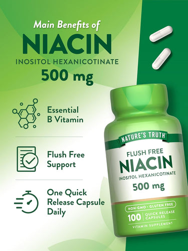 Niacina 500 mg | Senza Arrossamento