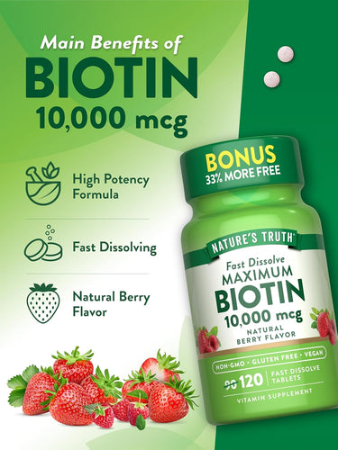 Biotin 10,000 mcg | Maximum Strength