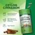Product highlights graphic stating Potent Concentrated Cinnamon Extract, High Potency Biotin and Chromium per Serving, Vegan Capsules.