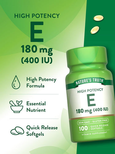 Vitamina E 400 UI (180 mg) | 100 Capsule molli