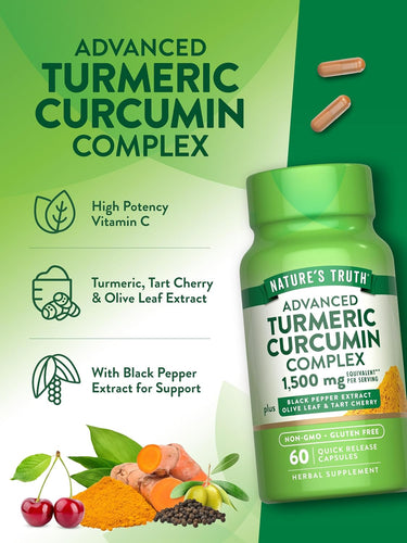 Turmeric Curcumin 1500 mg Complex with Black Pepper