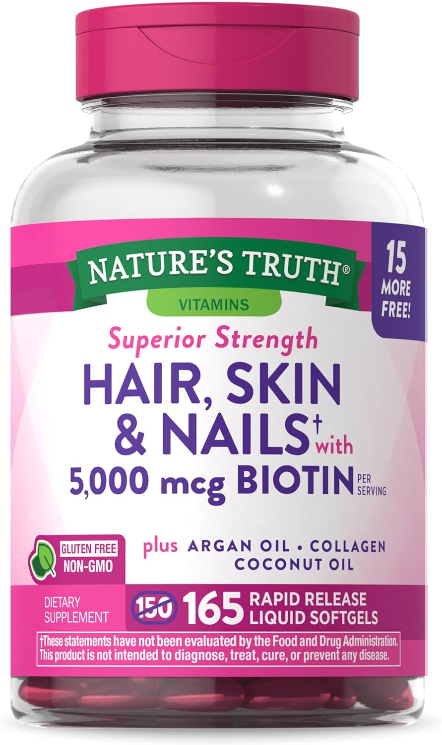 Hair, Skin & Nails with Biotin 5000 mcg