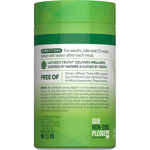 Water Pill bottle with icons indicating Gluten & Wheat Free, Yeast Free, Milk & Lactose Free, Soy Free, No Artificial Additives, Non-GMO.