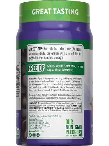 Iron with B-Vitamins, Zinc
