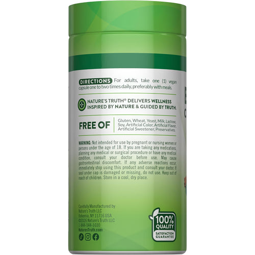 Berberine + Ceylon Cinnamon bottle with icons indicating gluten & wheat free, yeast free, milk & lactose free, soy free, no artificial colors/flavors/sweeteners/preservatives.