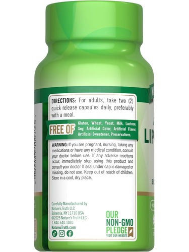 Ácido Alfa Lipoico 600mg con Biotina