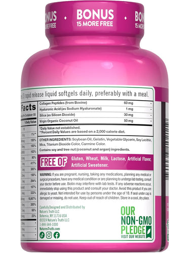 Hair, Skin & Nails with Biotin 5000 mcg