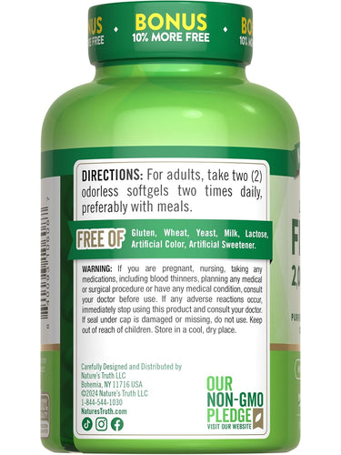 Olio di Pesce 2000 mg Senza Odore | Aroma Limone