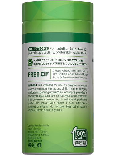 Ashwagandha bottle with icons indicating Gluten & Wheat Free, Yeast Free, Milk & Lactose Free, Soy Free, No Artificial Additives.