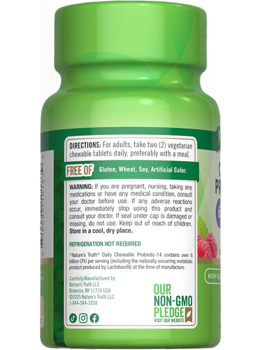 Probiótico 6 Bilhões de CFU | Mastigáveis