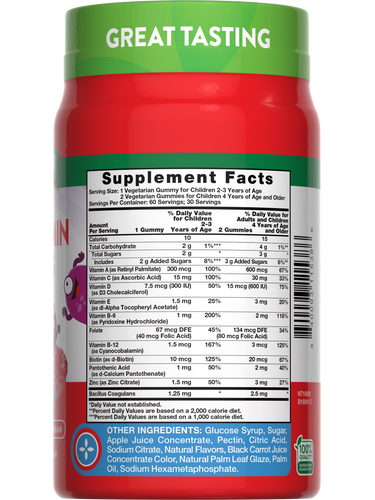 Multivitaminici per Bambini con Probiotici