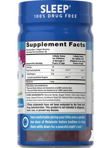 Kinder-Melatonin 1 mg | Niedrige Dosierung