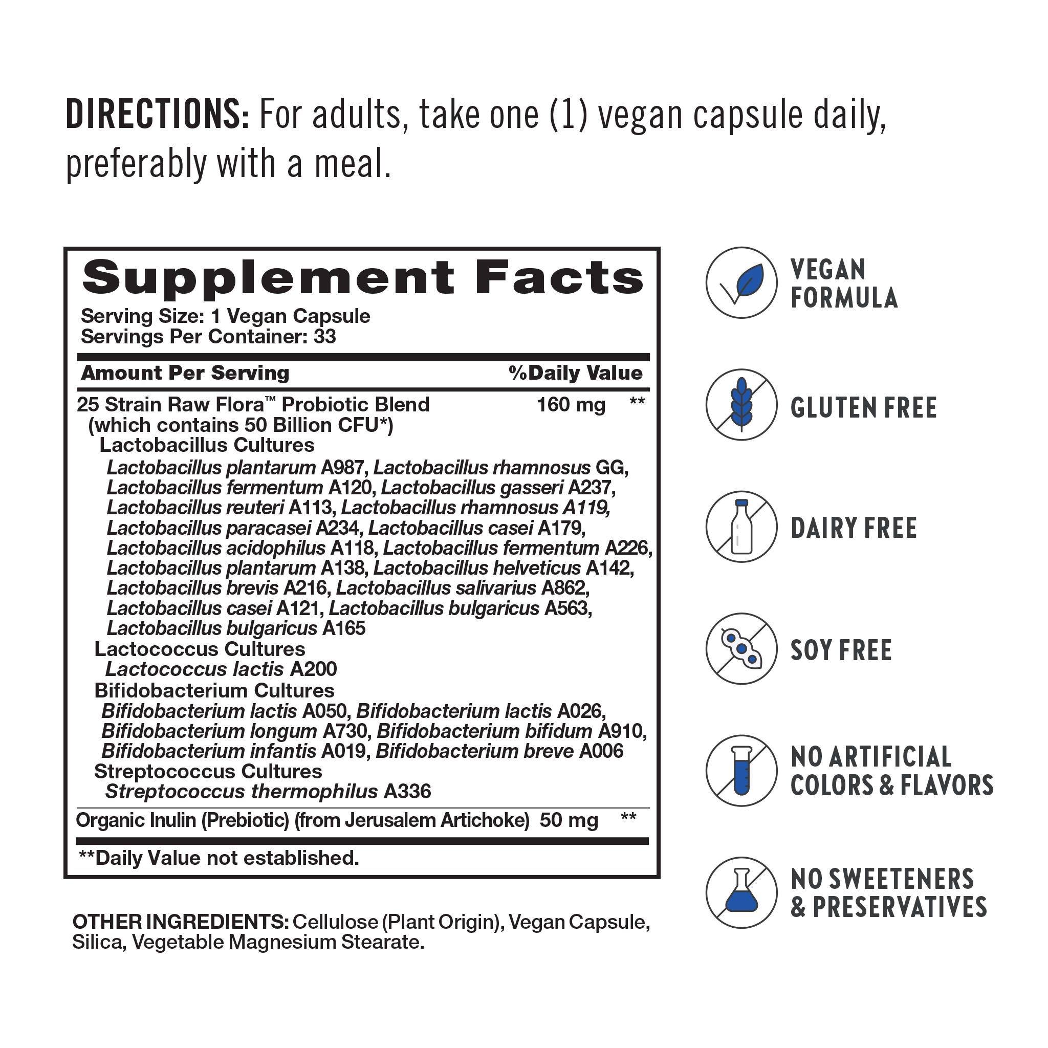 Daily Digestive Probiotic - 50 Billion