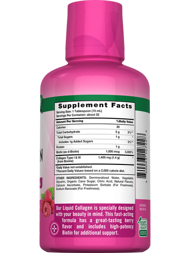 Collagène Liquide avec Biotine + Vitamine C
