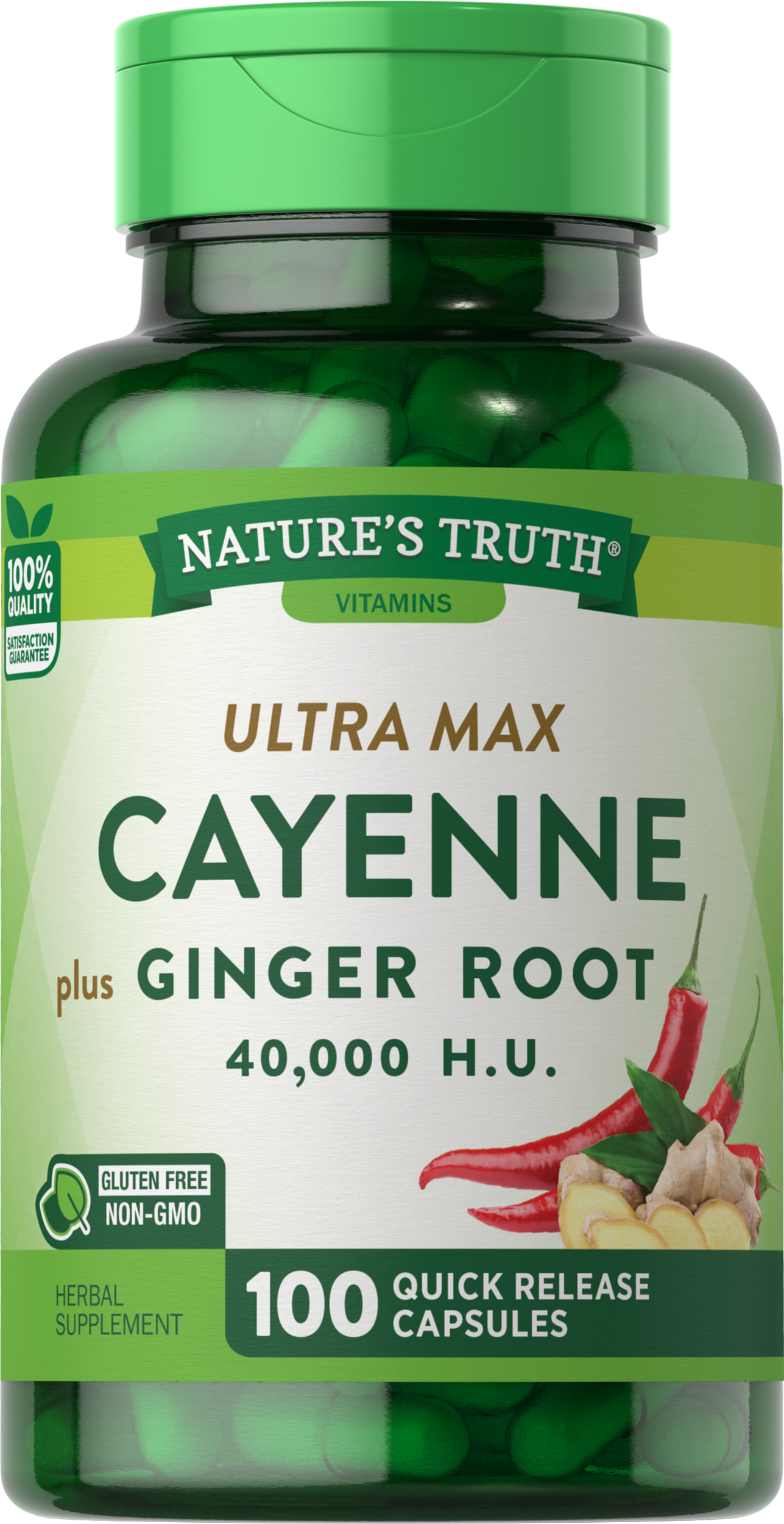 Cayenne Pepper 40,000 HU with Ginger Root