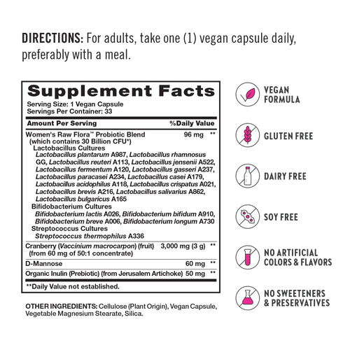 Women's Care Probiotic - 30 Billion