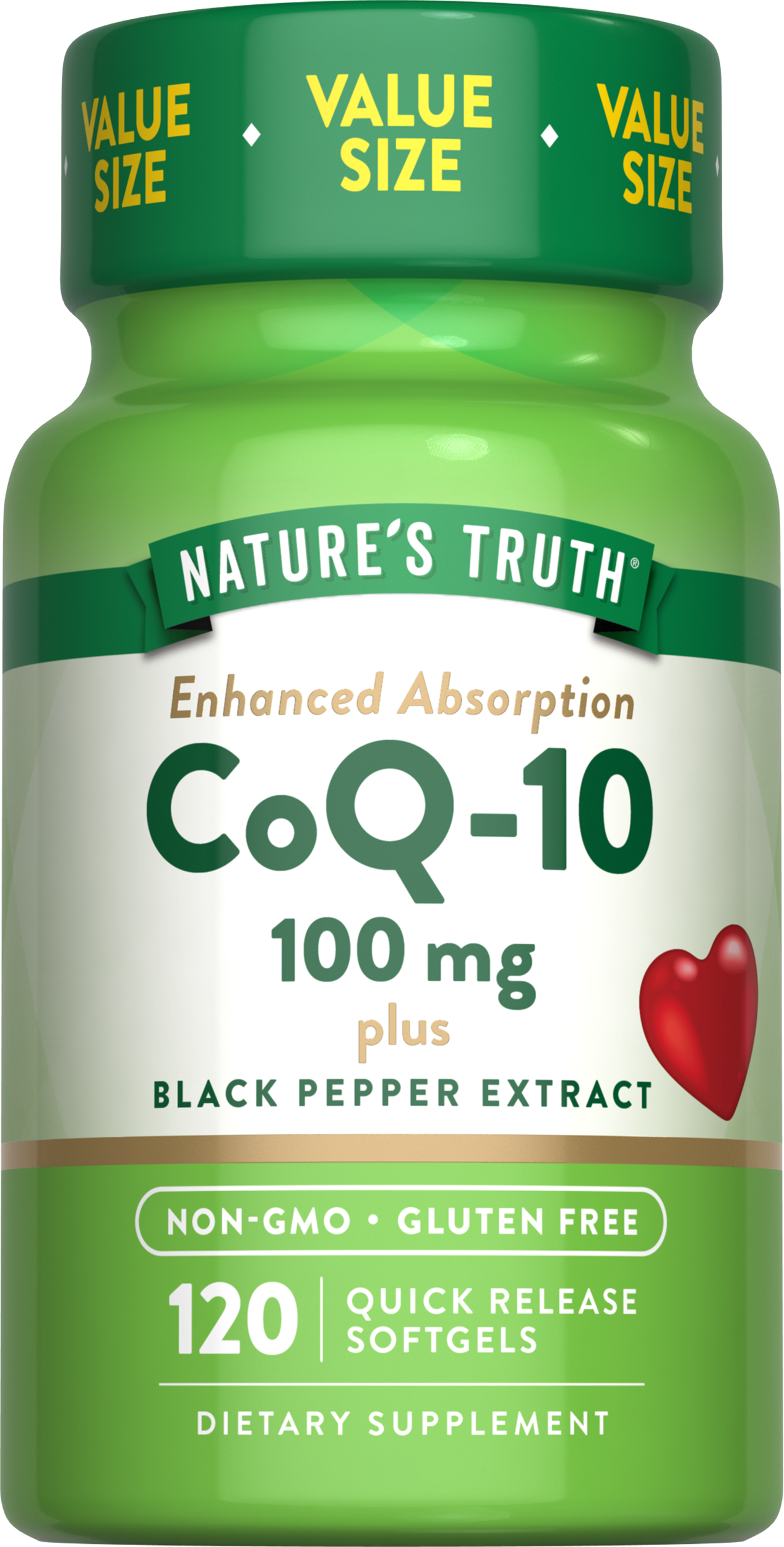 CoQ-10 100 mg with Black Pepper