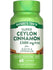 Ceylon Cinnamon 2,500 mg per serving with Biotin & Chromium, 60 capsules shown on hand scale.