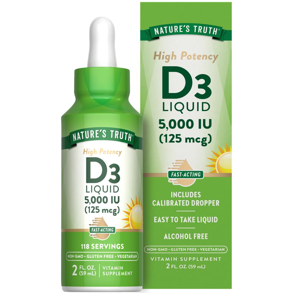 Vitamin D3 5000 IU (125 mcg) Liquid