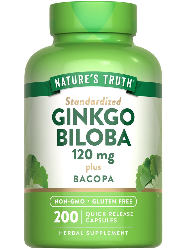 Ginkgo Biloba Extract 120 mg with Bacopa