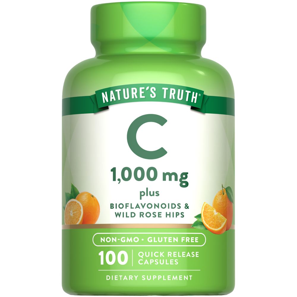 Vitamin C 1000 mg with Bioflavonoids, Rose Hips