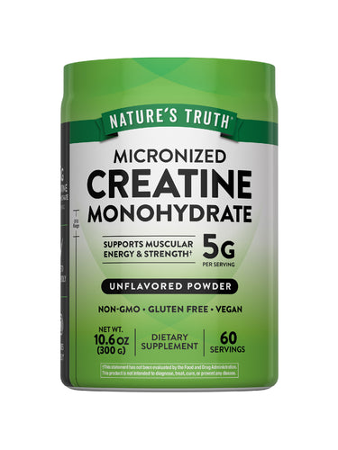 Micronized Creatine Powder | 10.6 Oz Supplement