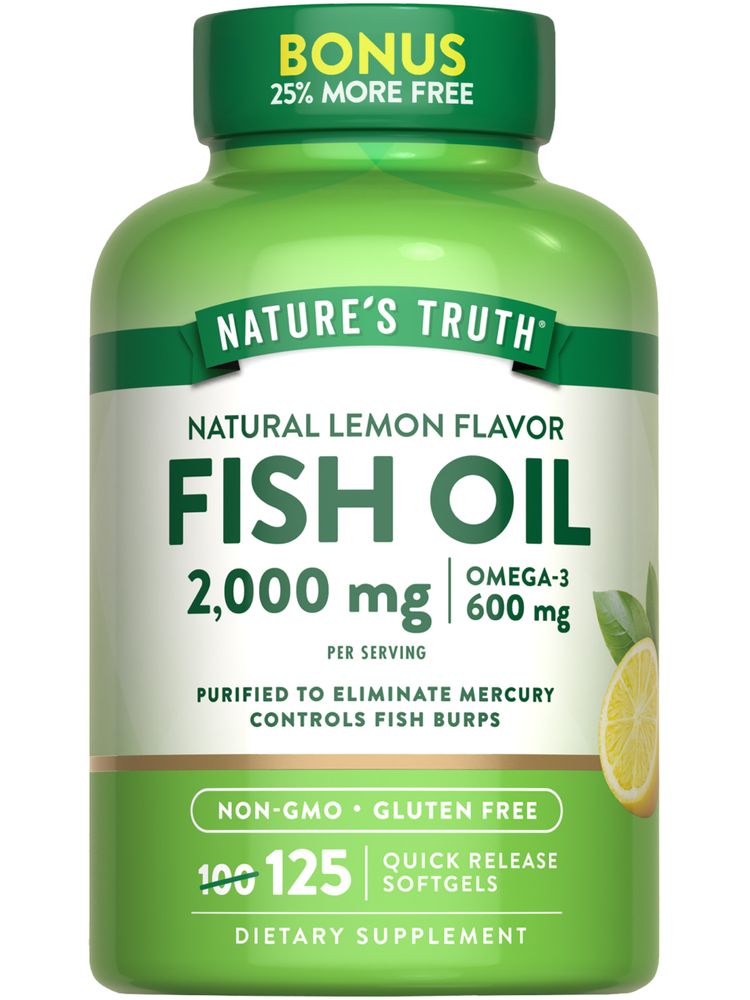 Fish Oil Omega 3 2000 mg | Lemon Flavor