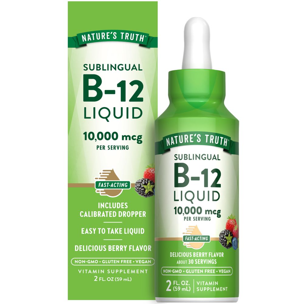 Vitamina B-12 Sublingual 10.000 mcg Liquido