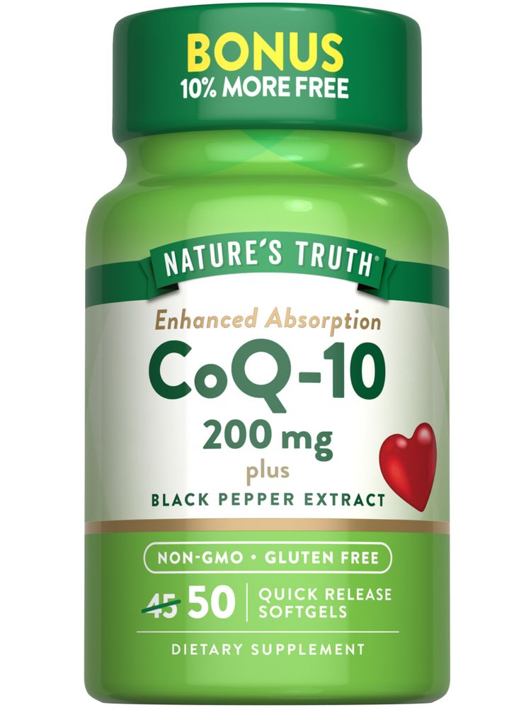 CoQ-10 200 mg with Black Pepper