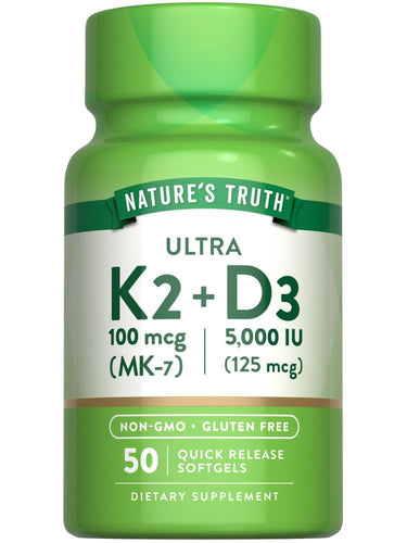 Vitamine K2 100mcg + D3 5000IU