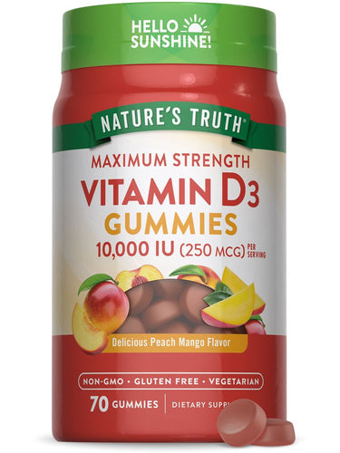 Vitamin D3 10,000 IU (250 mcg) | Max Strength