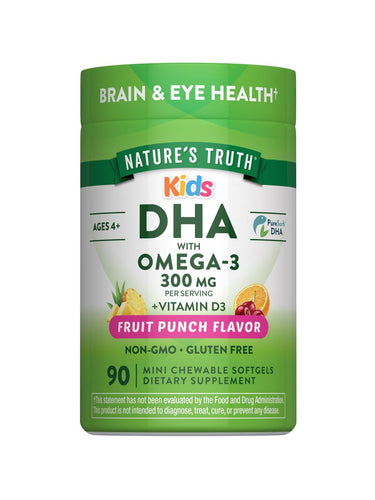 DHA pour enfants | 90 mini capsules à croquer