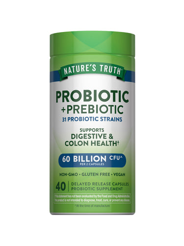 Probiotic & Prebiotic Pills | 60 Billion CFU