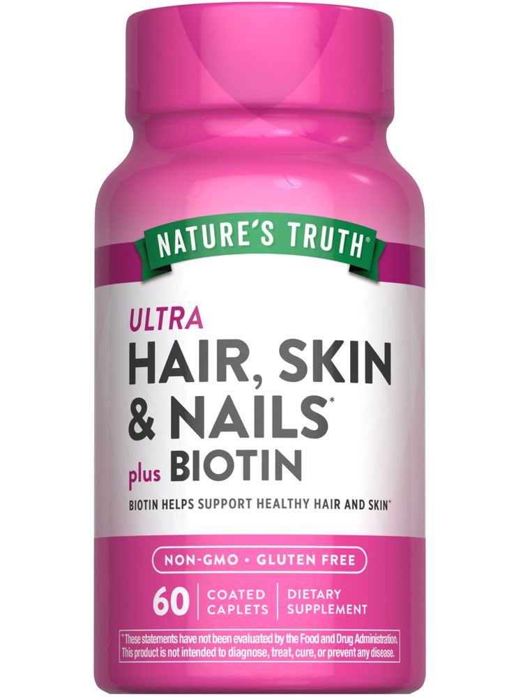 Hair Skin and Nails Vitamins with Biotin, Collagen