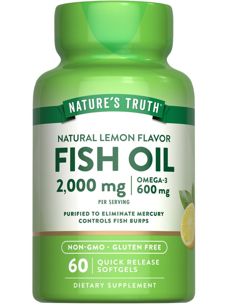 Huile de Poisson Oméga 3 2000 mg | Saveur Citron