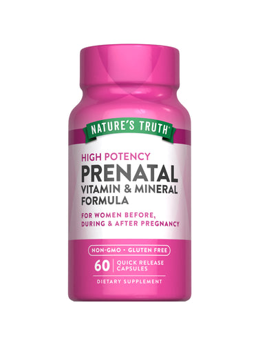 Prenatal Vitamins with Folic Acid | 60 Capsules