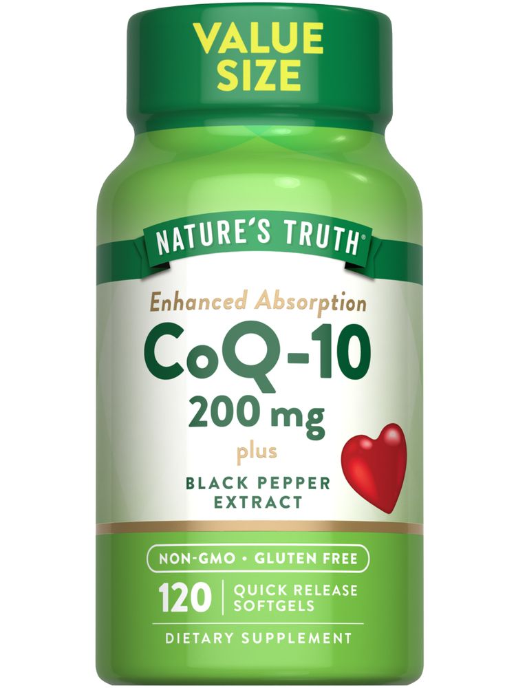 CoQ-10 200 mg avec Poivre Noir