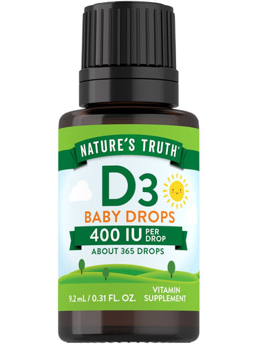 Vitamin D3 Baby Liquid Drops 400 IU (10 mcg)