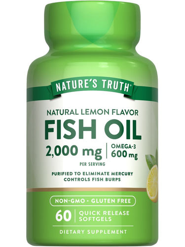 Fish Oil Omega 3 2000 mg | Lemon Flavor