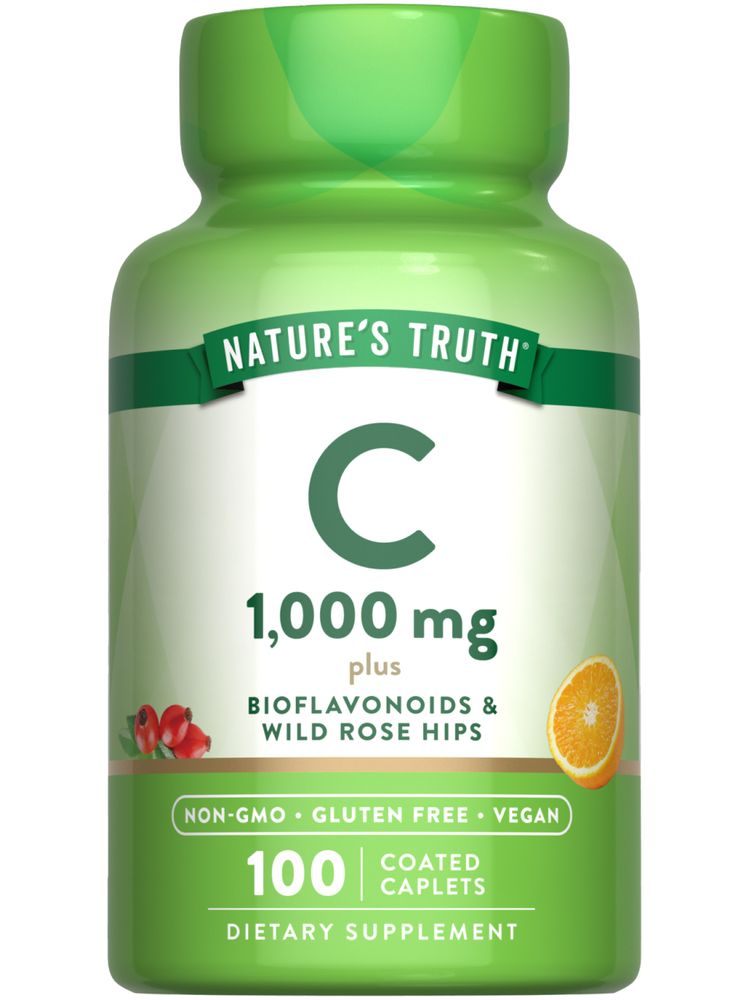 Vitamine C 1000 mg avec Bioflavonoïdes, Églantier